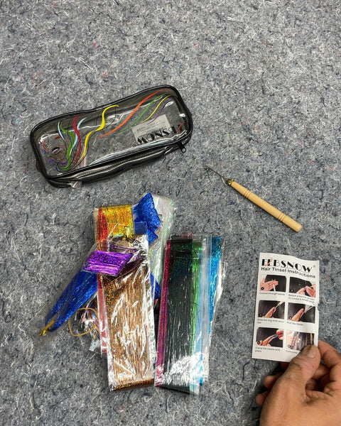 EBSNOW Hair Tinsel Kit with Multiple Colors