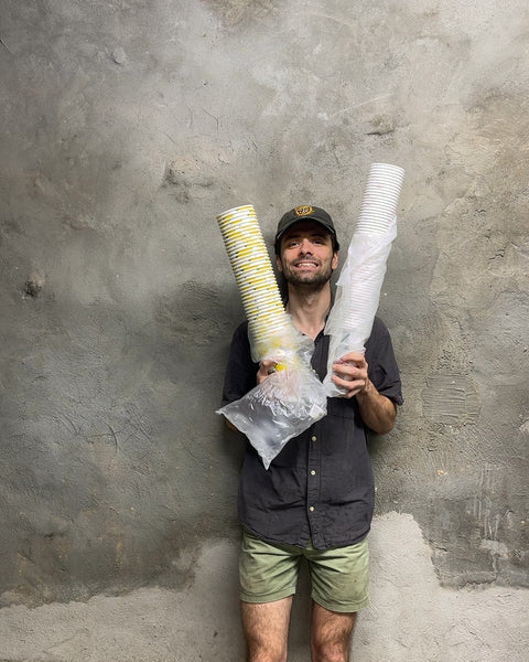 A Whole Lot Of Disposable Paper Cups For Your Lemonade Stand