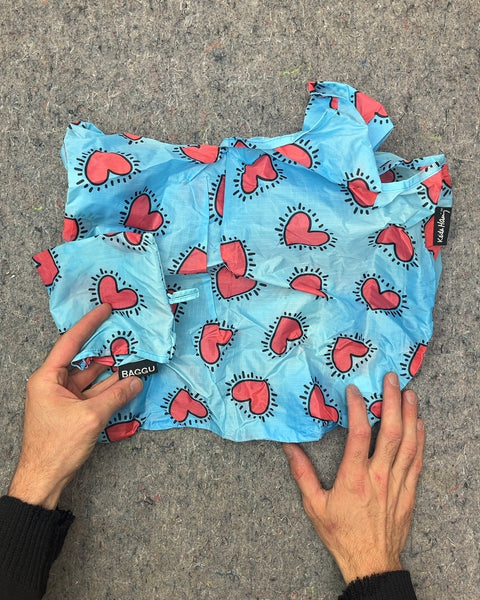 Baggu Keith Haring Hearts Reusable Bag