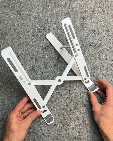 Portable Adjustable White Laptop Stand