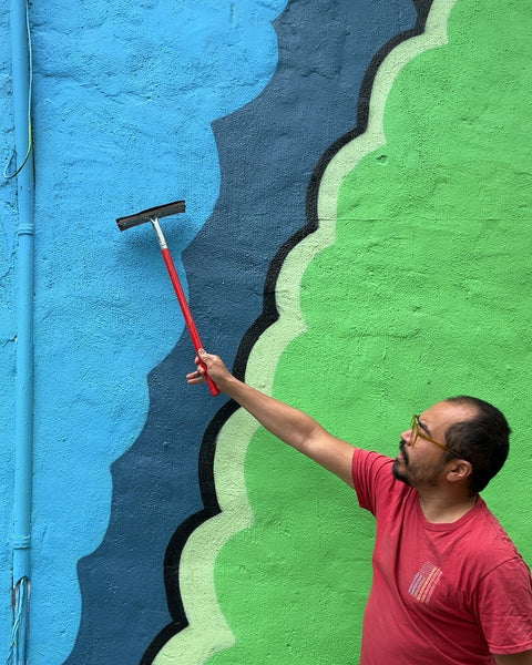 Red Handle Window Squeegee