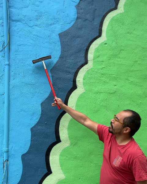 Red Handle Window Squeegee