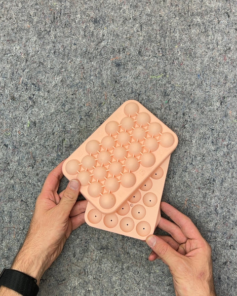 Pink Silicone Round Ice Cube Trays