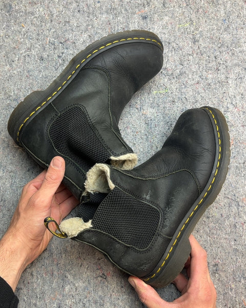 Dr. Martens Furry Chelsea Boots, Size US 9W or EU 41