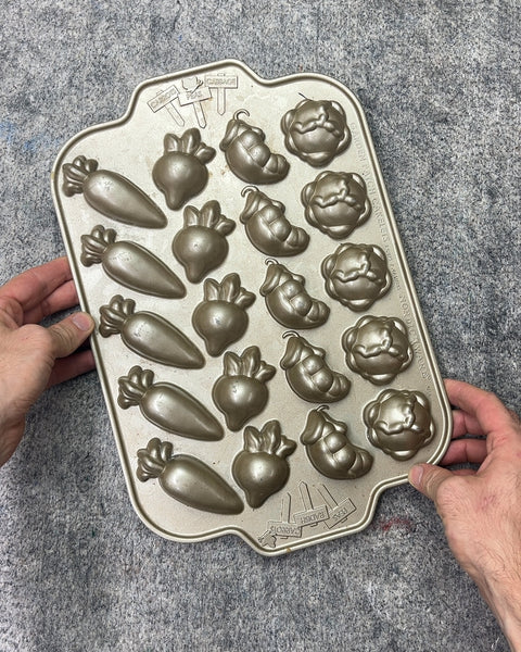 Nordic Ware Garden Patch Veggie Cakelet Pan