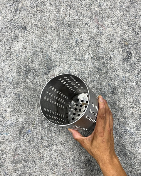 Perforated Stainless Steel Utensil Holder