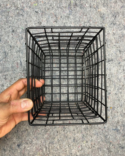 Two Black Wire Baskets