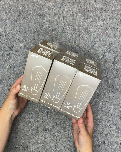GMY ST19 LED Filament Lightbulbs, 6 Pack