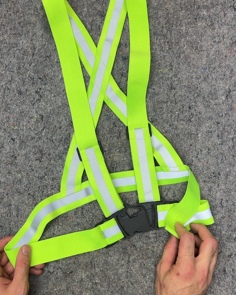 Neon Yellow Reflective Safety Vest