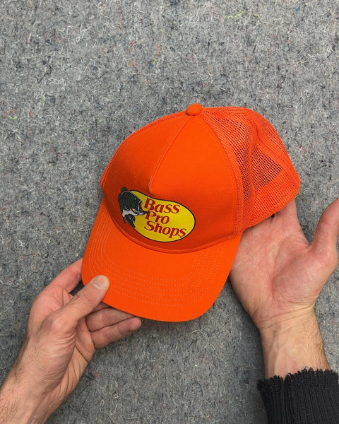 Bass Pro Shops Orange Mesh Back Hat