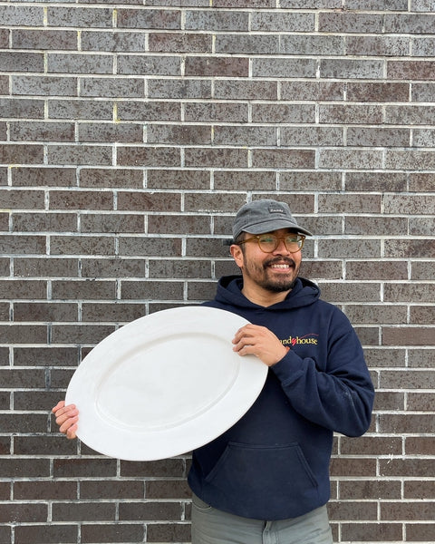 Pottery Barn Oval Platter, 21"