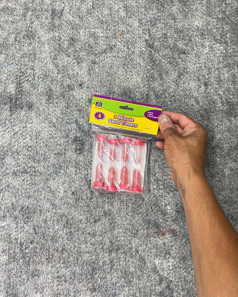 Teacher Created Resources 1 Minute Sand Timers, 4 Pack