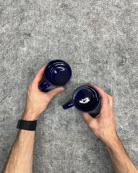 Cobalt Blue Ceramic Coffee Mugs