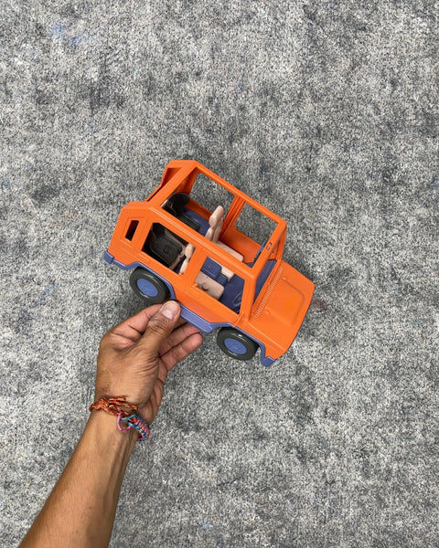 Orange Toy SUV Vehicle with Seats