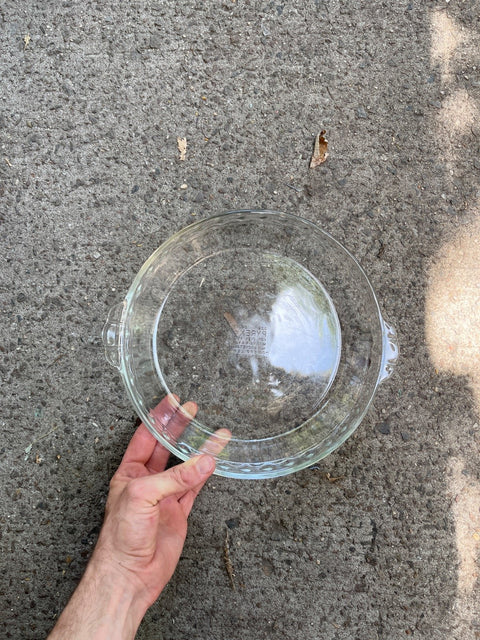 24cm Pyrex Pie Dish for Summer Rhubarb Pie