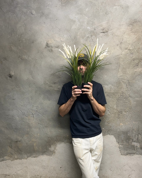 Two Faux Grass Plants To Hide Behind