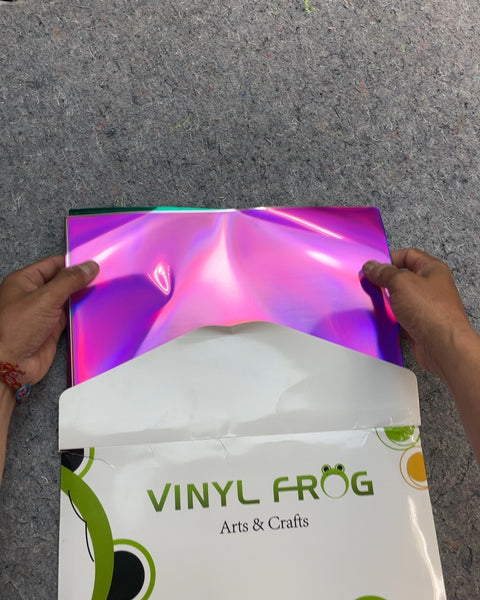 Vinyl Frog Arts & Crafts Holographic Vinyl Sheet