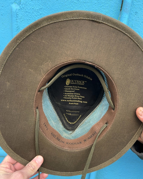 Outback Oilskin Kodiak Hat W/ Mesh, Size S or 21 5/8"