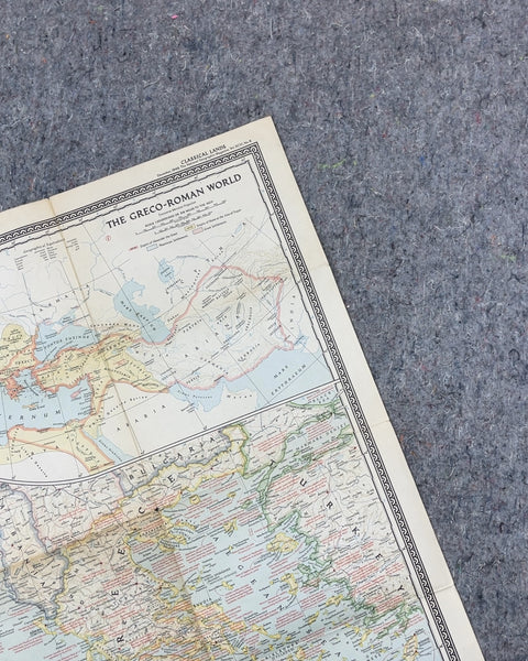 National Geographic Classical Lands of the Mediterranean Map