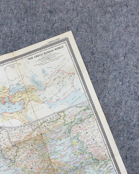 National Geographic Classical Lands of the Mediterranean Map