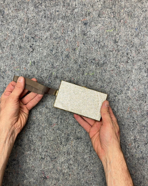 Vintage 1950s Makeup Purse With A Built-In Mirror & Lipstick Holder