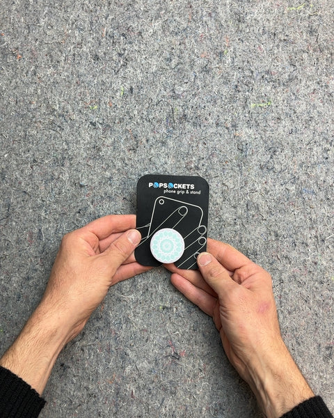 PopSockets Phone Grip & Stand, Blue Mandala