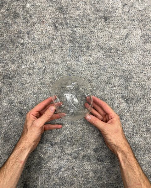 Clear Glass Hanging Air Plant Terrarium Globe, H7"