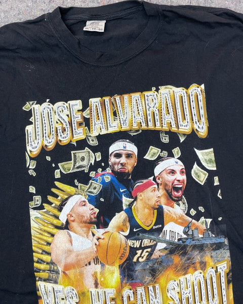 Jose Alvarado Yes He Can Shoot Graphic T-Shirt, Size XL
