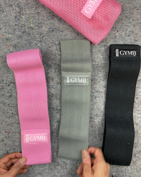GYMB Resistance Bands with Bag, Set of 3