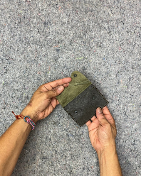 Small Leather Snap Wallet