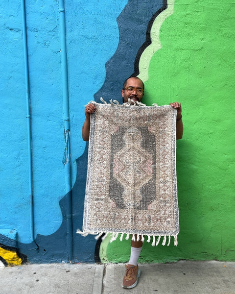 Small Patterned Area Rug, 24x42"