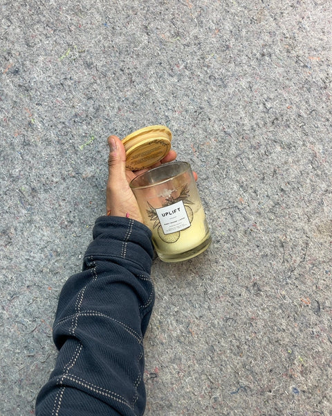 Used Uplift Sweet Orange & Lemon Candle
