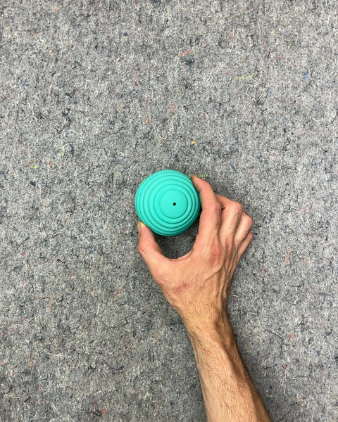 Teal Textured Rubber Ball