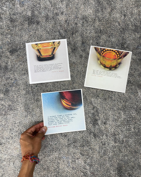 Whiskey Quote Square Cards