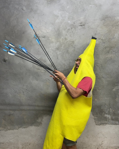 Arrows with Rubber Fletchings & Metal Tips, 30"