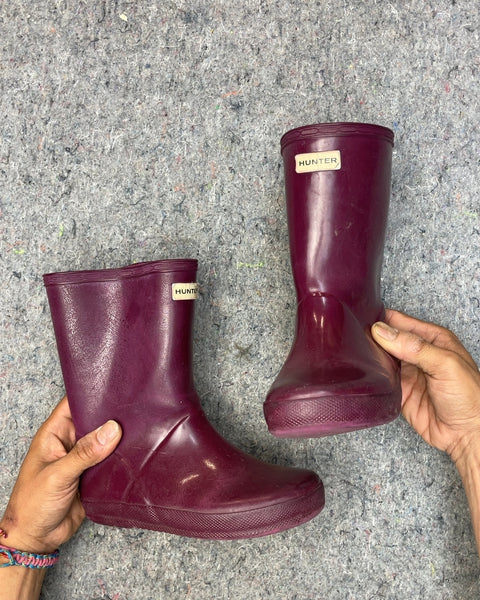 Hunter Kids Rain Boots, Sz Kids 12