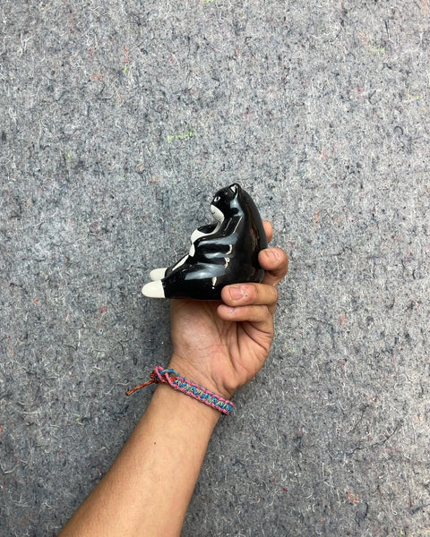 Black and White Cat Figurine