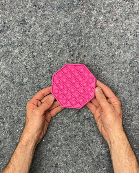 Pink Octagon Pop It Fidget Toy