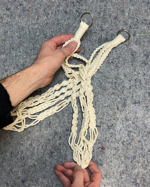 Shorter Macrame Plant Hangers, Set of 2