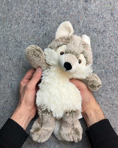 Gray and White Super Soft Wolf Plush Toy