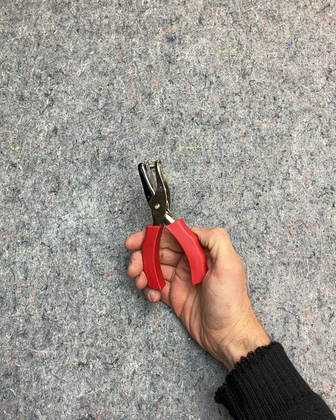 Red Handheld Hole Punch