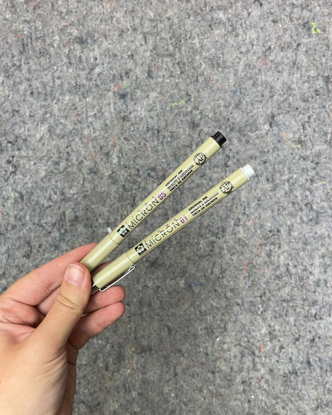 Sakura Pigma Micron 05 and 01 Archival Ink Pens