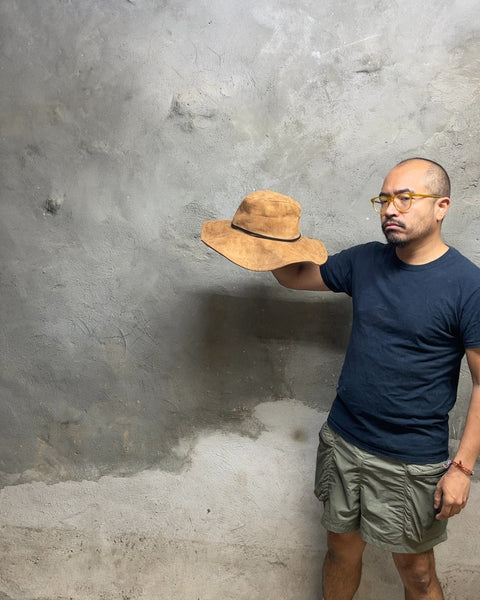 Sexy Boho Suede Hat, 7.5x9"