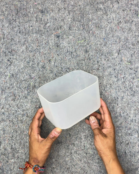 Clear Rectangular Food Storage Container, 4x6x4"