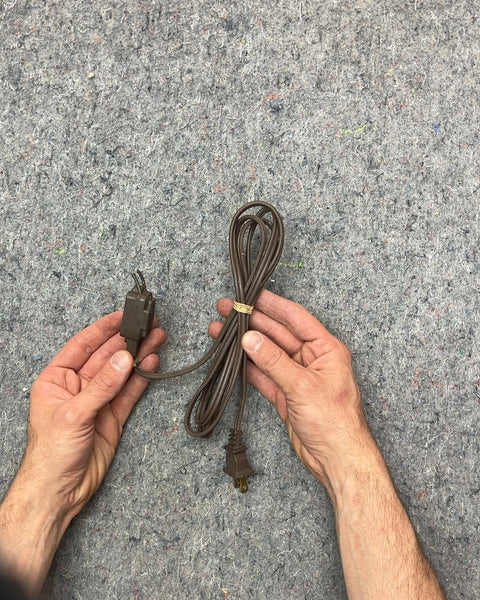 Brown Two-Prong Extension Cord