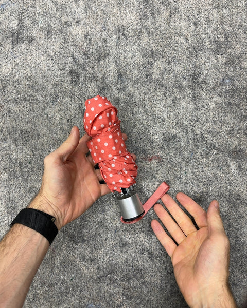 ShedRain Polka Dot Compact Umbrella