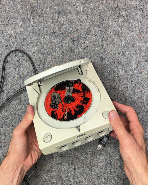 Sega Dreamcast Console with Marvel vs. Capcom 2 Game, No Controller