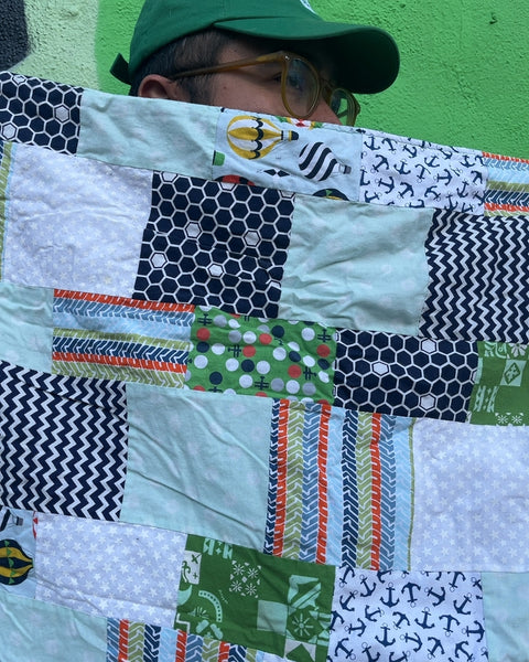 Baby Patchwork Quilt Blanket, 27x27"