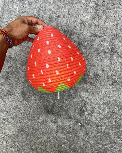 Streamline Imagined Strawberry LED Paper Lantern