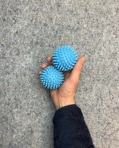 Two Blue Spiky Massage Balls